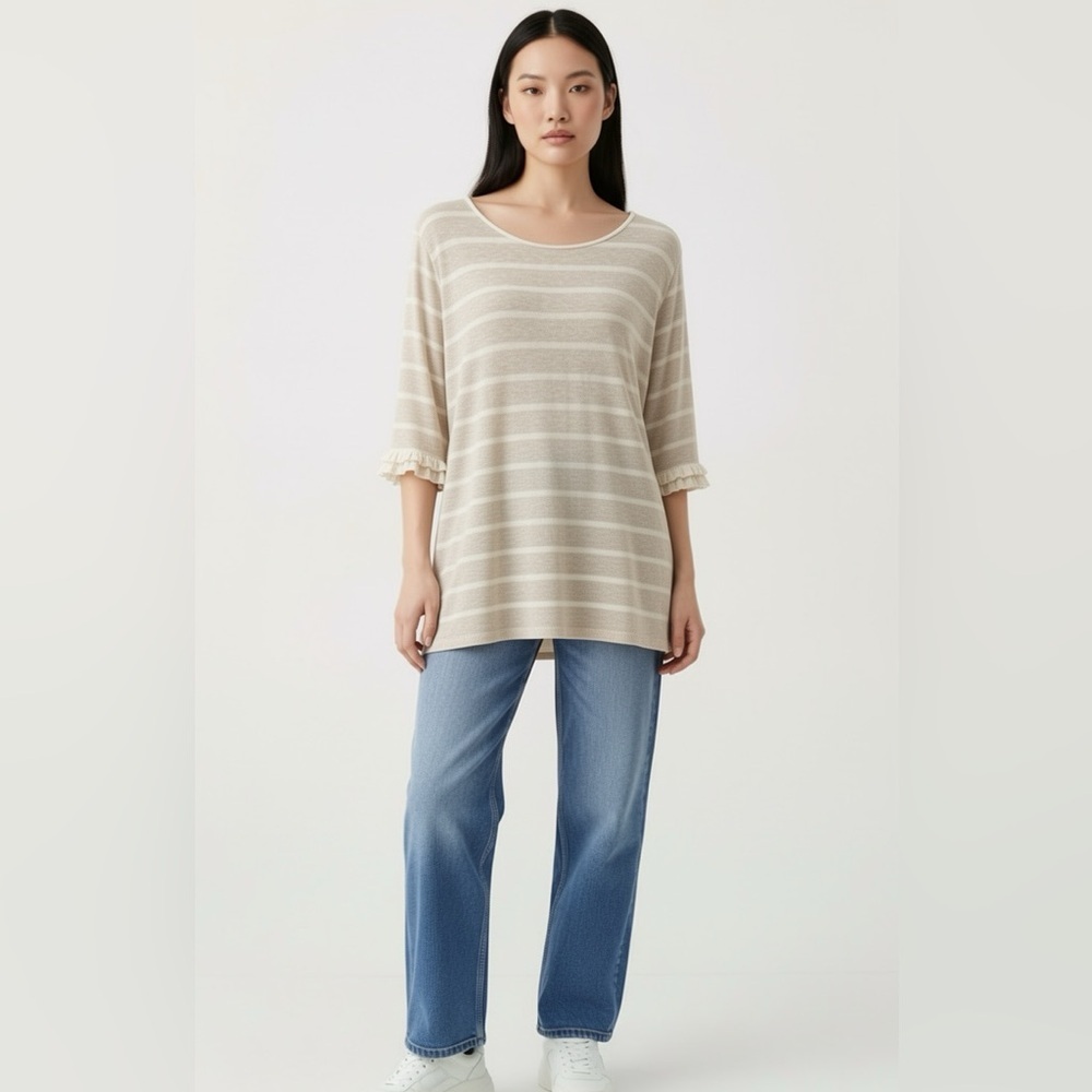 Soft Surroundings Striped Tunic Size M